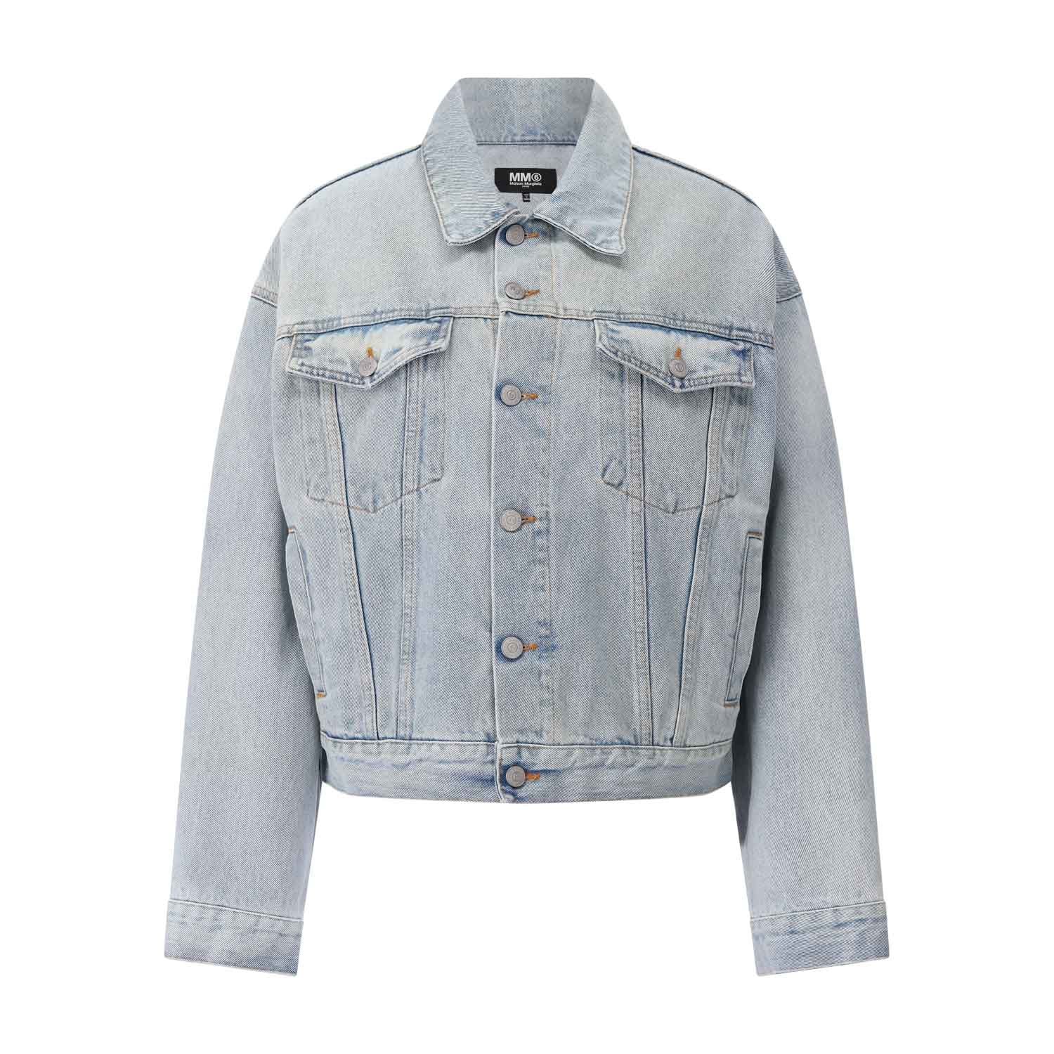 Oversized Jeansjacke 42 / Hellblau