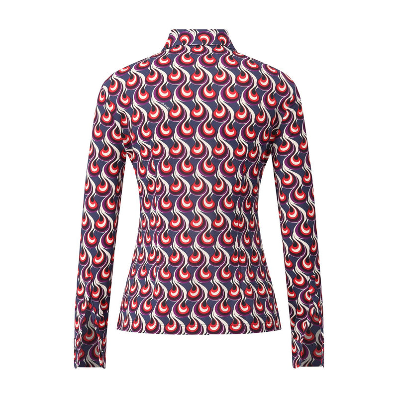 La Double J Taillierte Hemdbluse mit Muster Damen