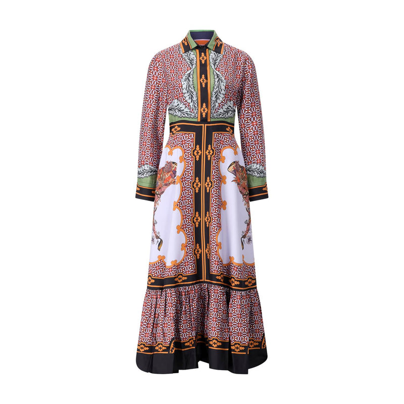 La Double J Maxikleid aus Seide Damen