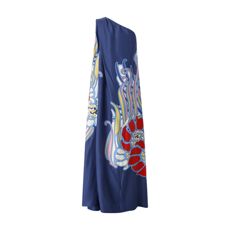 La Double J Maxikleid Roy aus Seide Damen