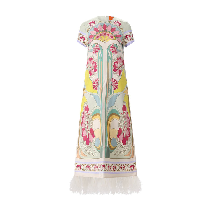 Maxikleid Swing Dress XL / Creme