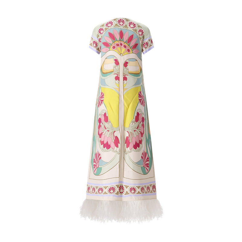 Maxikleid Swing Dress XL / Creme