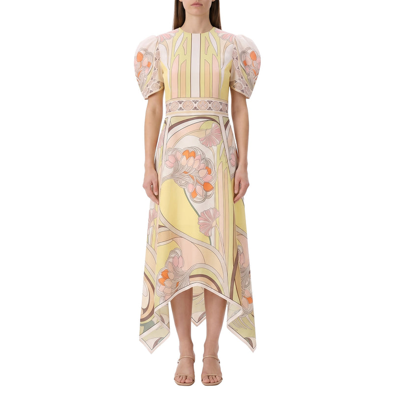 Midikleid aus Seide