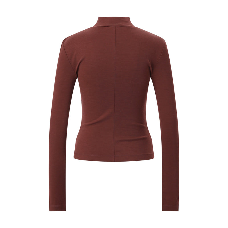 Max Mara Langarmshirt Orme mit Stehkragen Damen