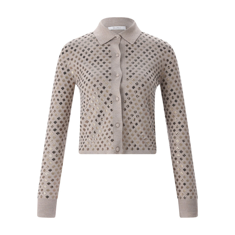 Max Mara Strickjacke Ragno mit Pailletten Damen