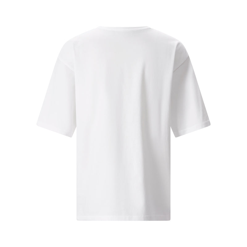 T-Shirt mit Print L / Weiß