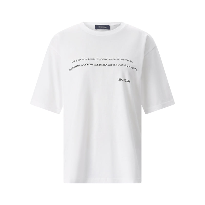 T-Shirt mit Print L / Weiß