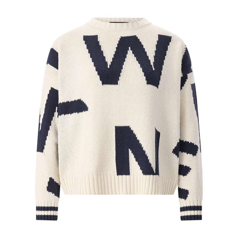 Pullover mit Rundhalsausschnitt XL / Creme