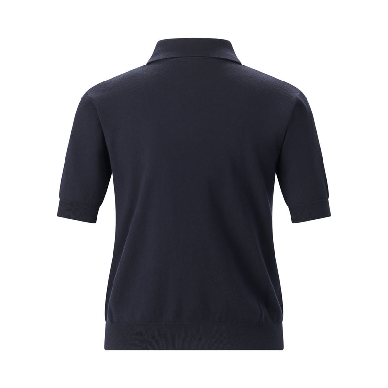 Polo Pomposa mit Seide & Kaschmir XL / Navy
