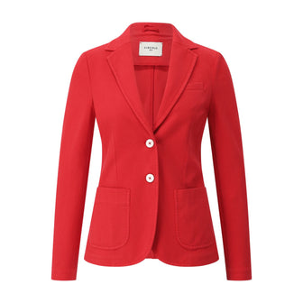 Taillierter Blazer aus Baumwolle 44 / Rot