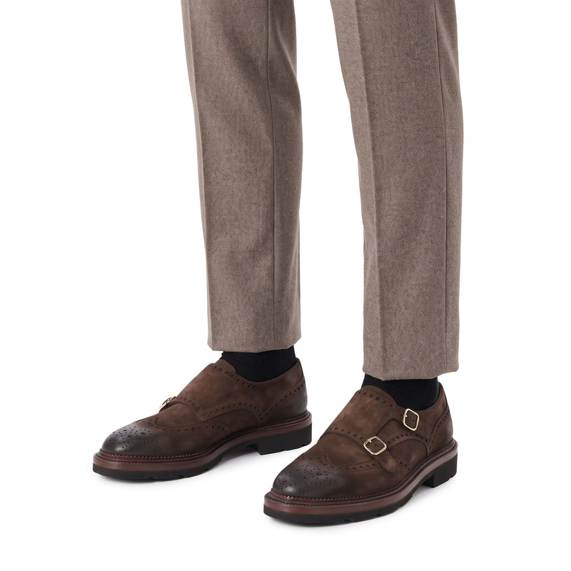 Santoni Doppel-Monkstraps aus Leder Herren