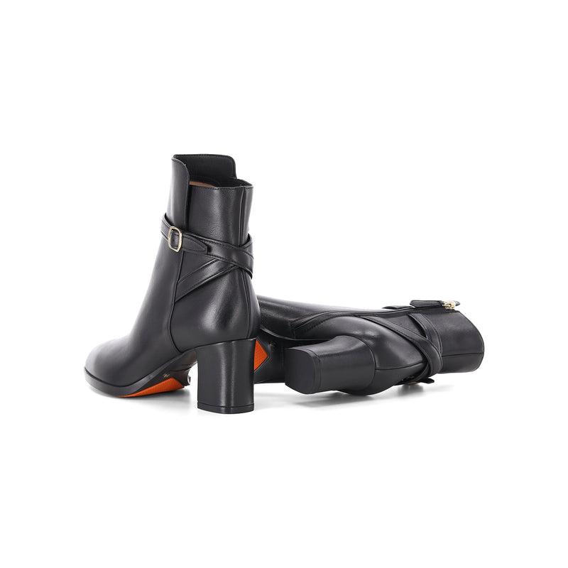 Stiefeletten aus Leder 42 / Schwarz