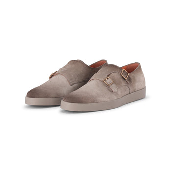 Doppel-Monkstrap aus Leder 11,5 / Braun