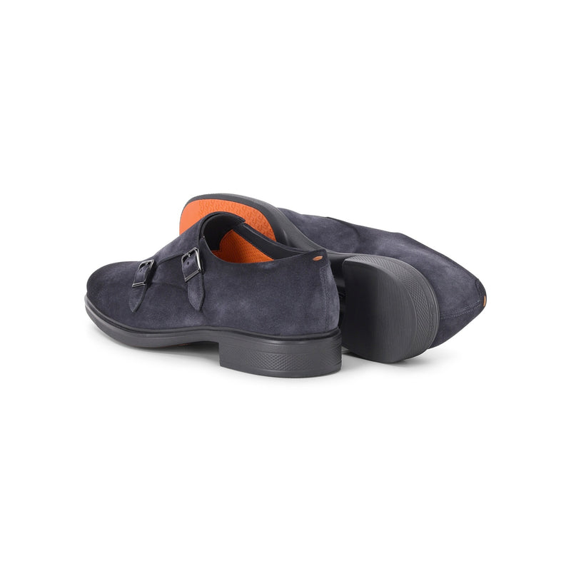 Santoni Veloursleder Monks mit Schnallen Herren