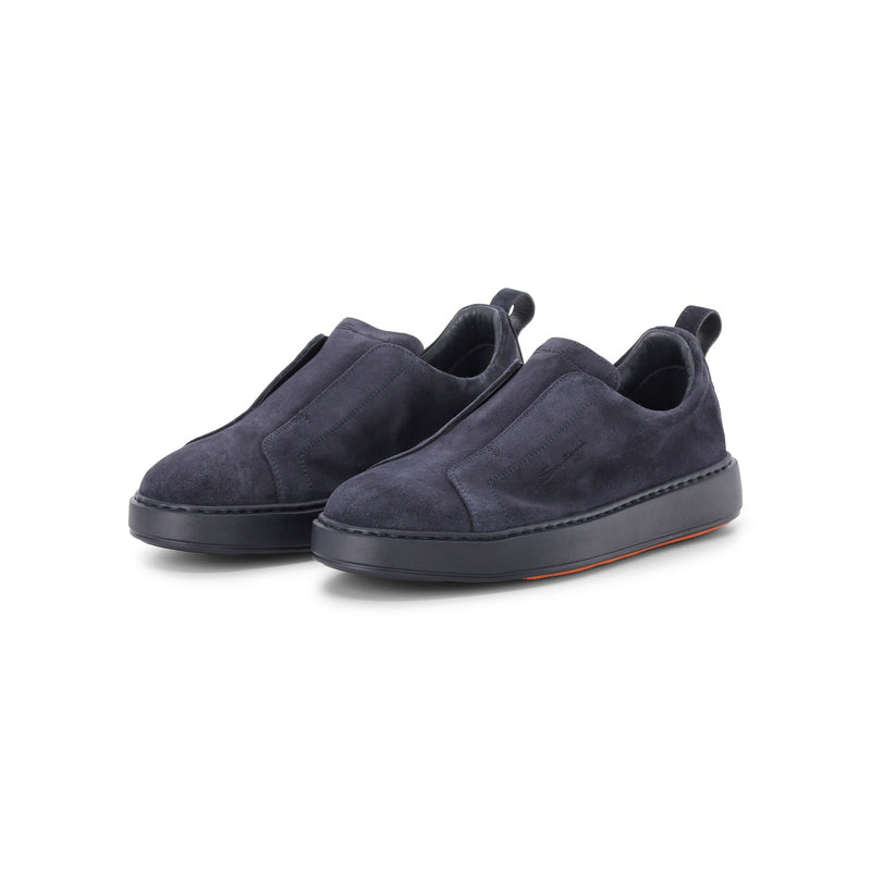 Santoni Slip-On-Sneaker aus Veloursleder Herren