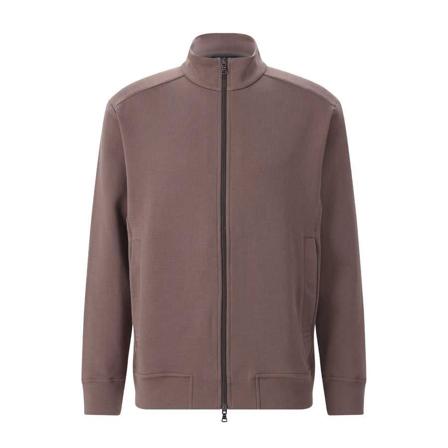Sweatjacke aus Baumwoll-Mix 4XL / Braun