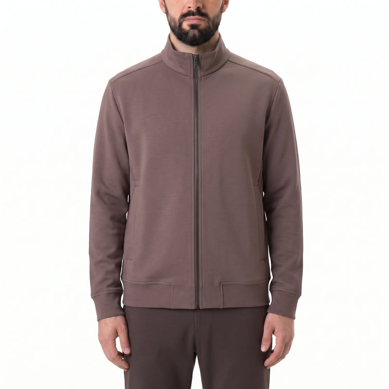 Sweatjacke aus Baumwoll-Mix