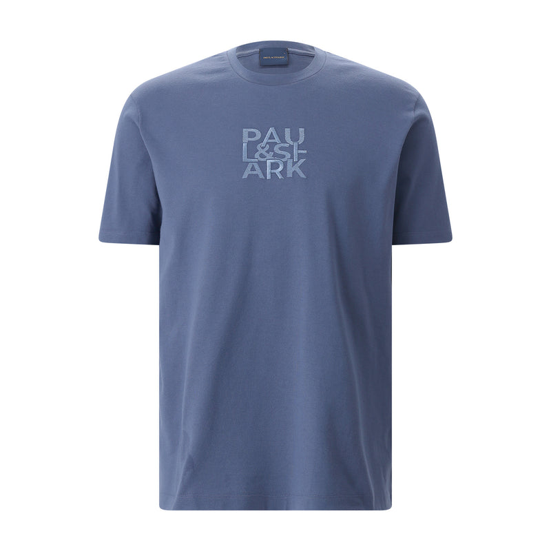 T-Shirt aus Baumwolle 4XL / Blau