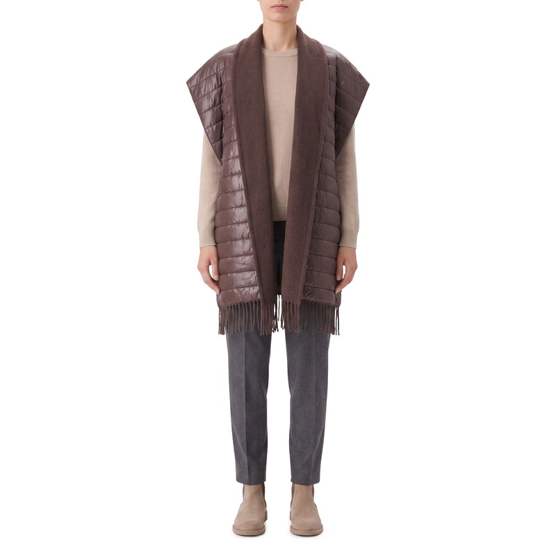 Poncho aus Wolle & Kaschmir