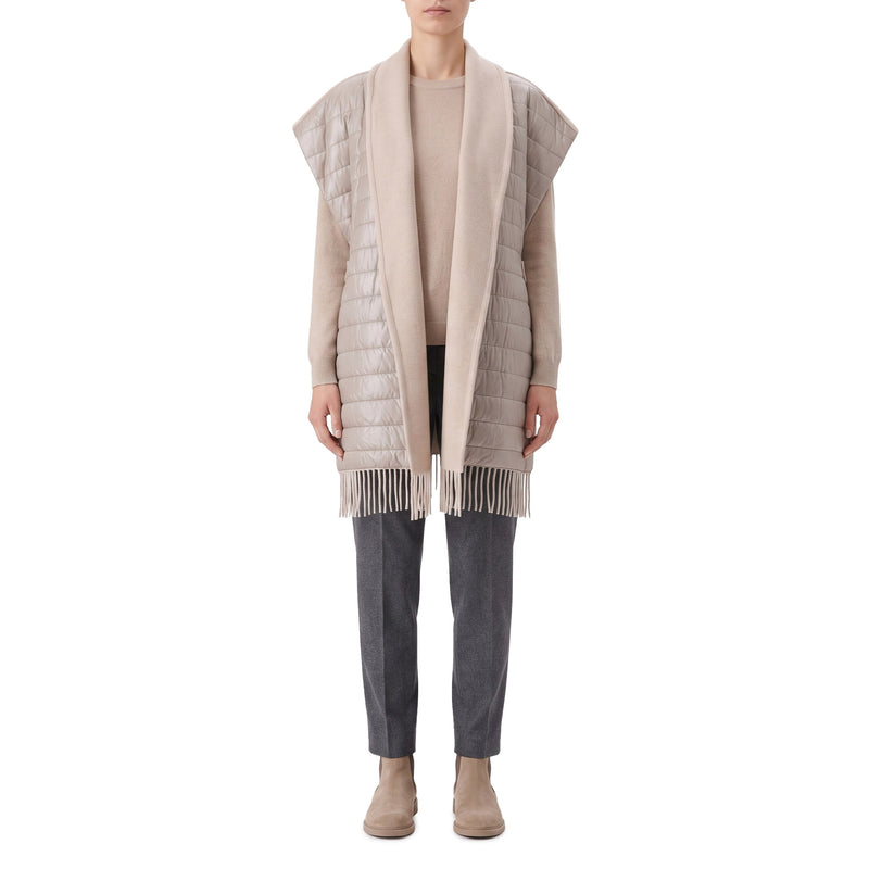 Poncho aus Wolle & Kaschmir