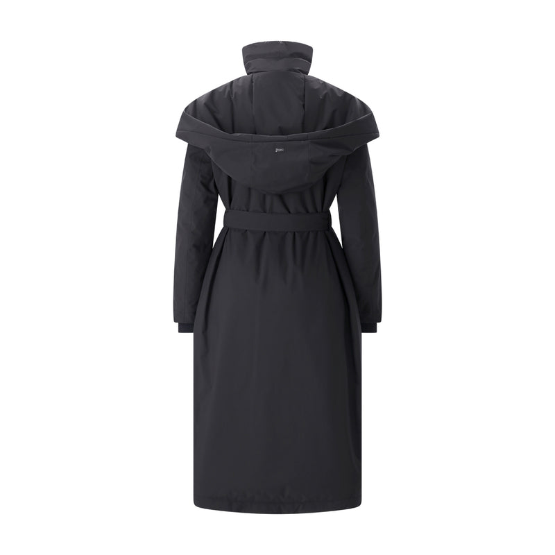 Parka aus Daunen 40 / Schwarz