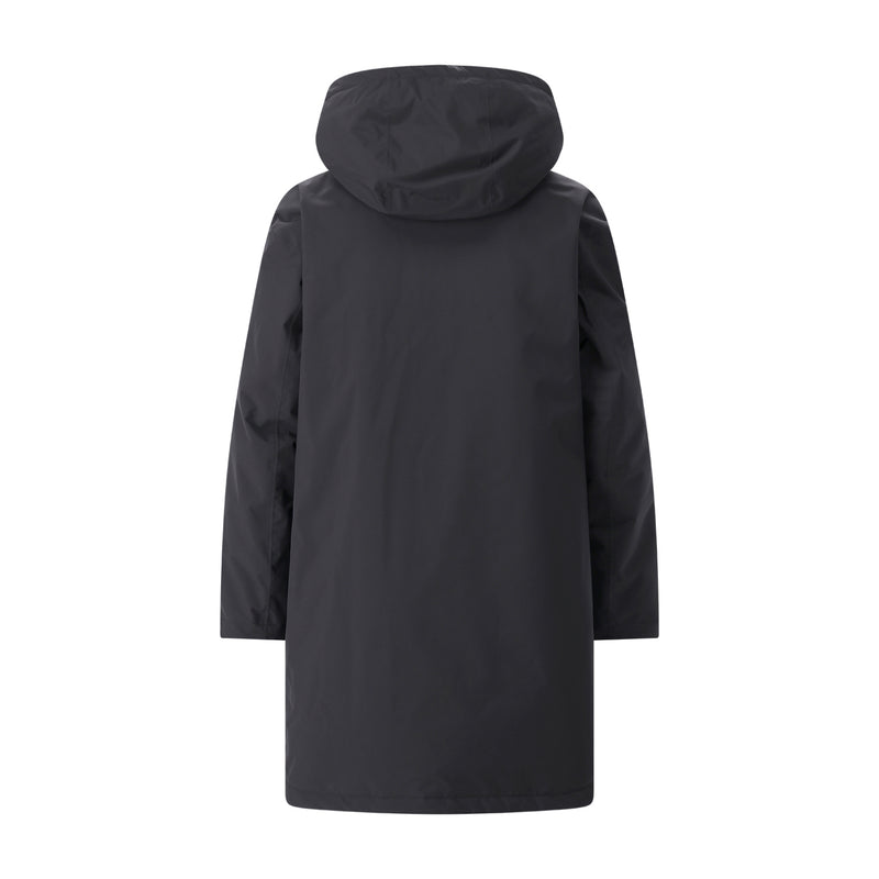 Parka aus Daunen 42 / Schwarz
