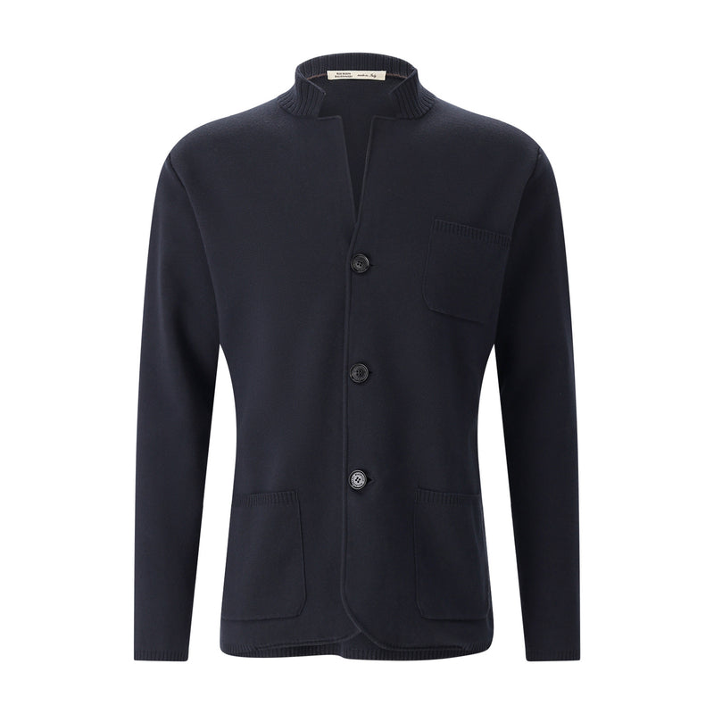 Strickjacke aus Baumwollmix 60 / Dunkelblau