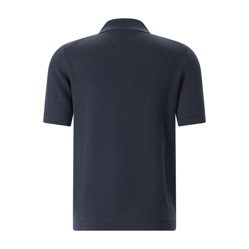 Poloshirt aus Baumwollstrick XXXL / Blau