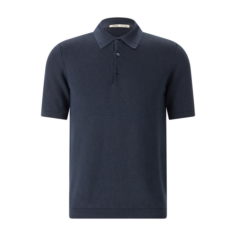 Poloshirt aus Baumwollstrick XXXL / Blau