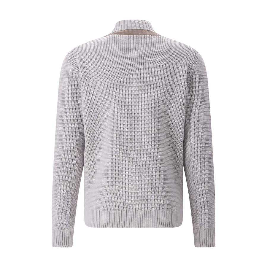 Strickjacke aus Schurwolle 56 / Grau