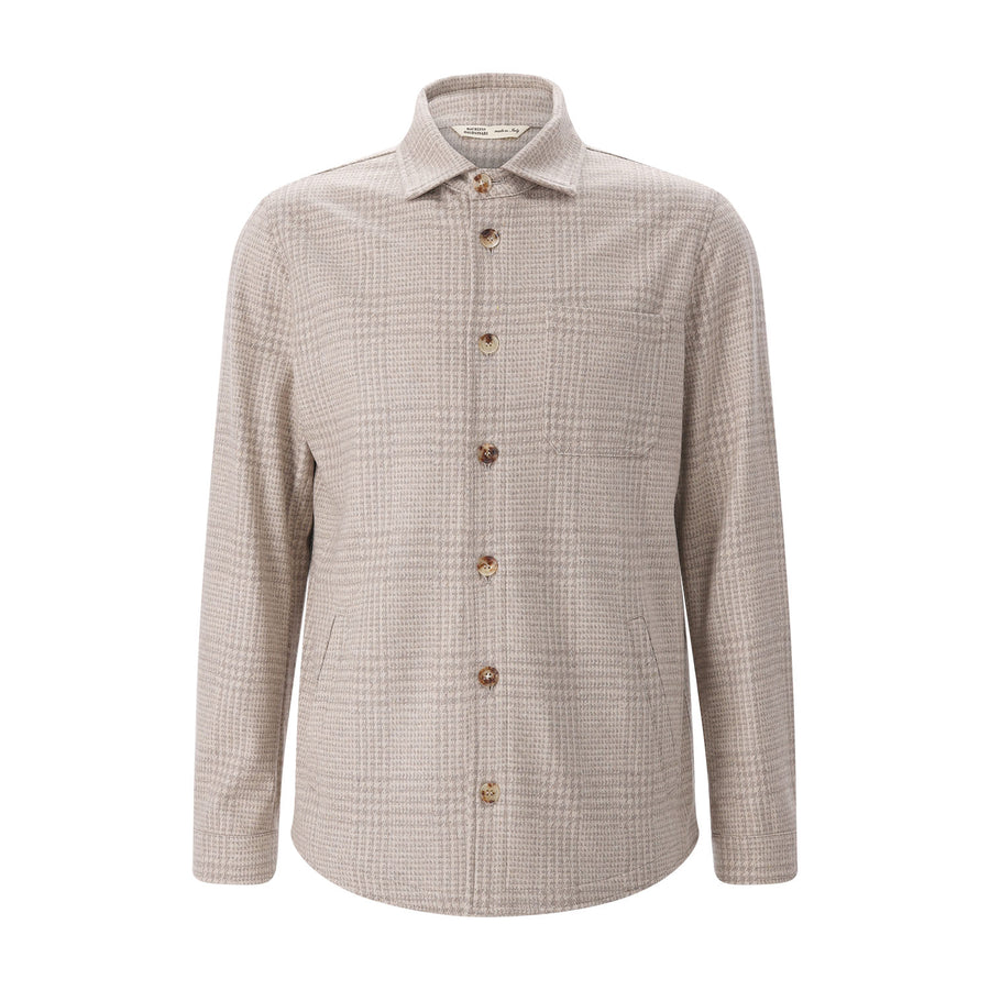 Overshirt Solferino aus Kaschmir 56 / Beige