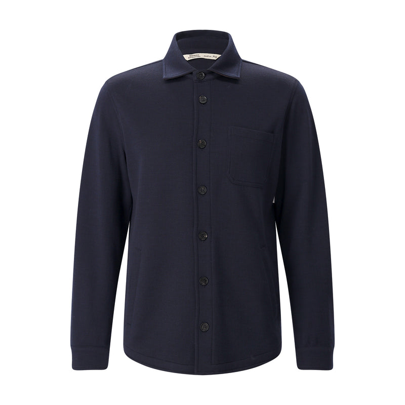 Overshirt Solferino aus Schurwolle 56 / Navy