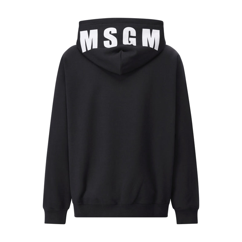 MSGM Hoodie mit rückseitigem Logo Herren