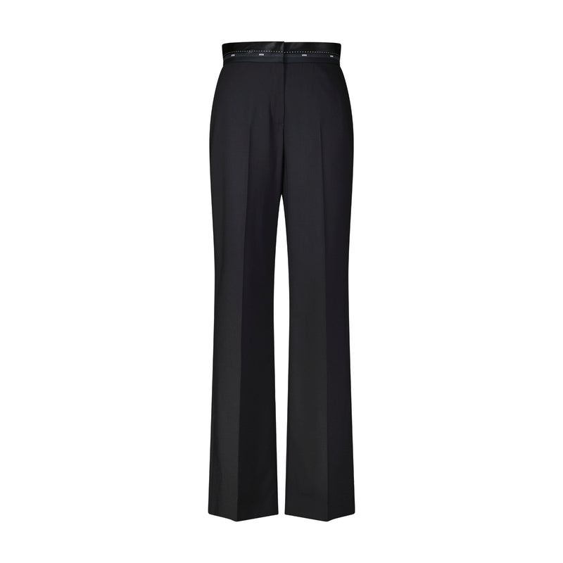 MSGM Weite Stoffhose aus Schurwolle Damen