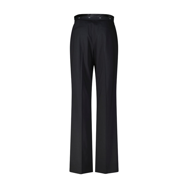 MSGM Weite Stoffhose aus Schurwolle Damen