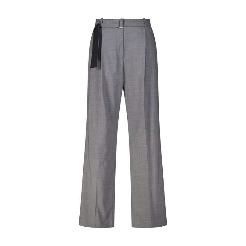 MSGM Weite Stoffhose aus Schurwolle Damen