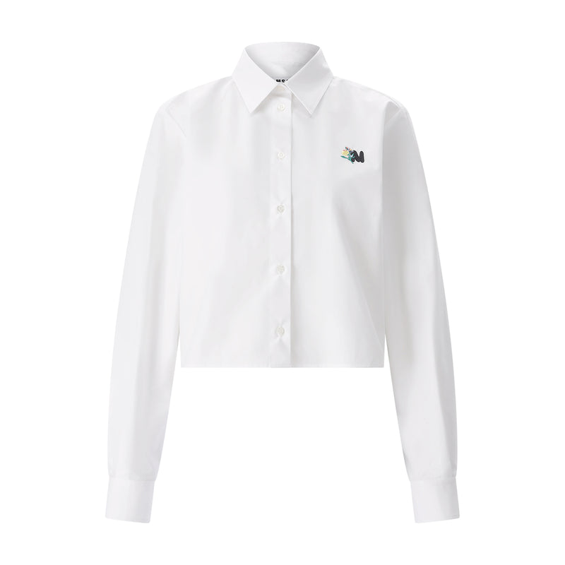 MSGM Cropped Hemdbluse Damen