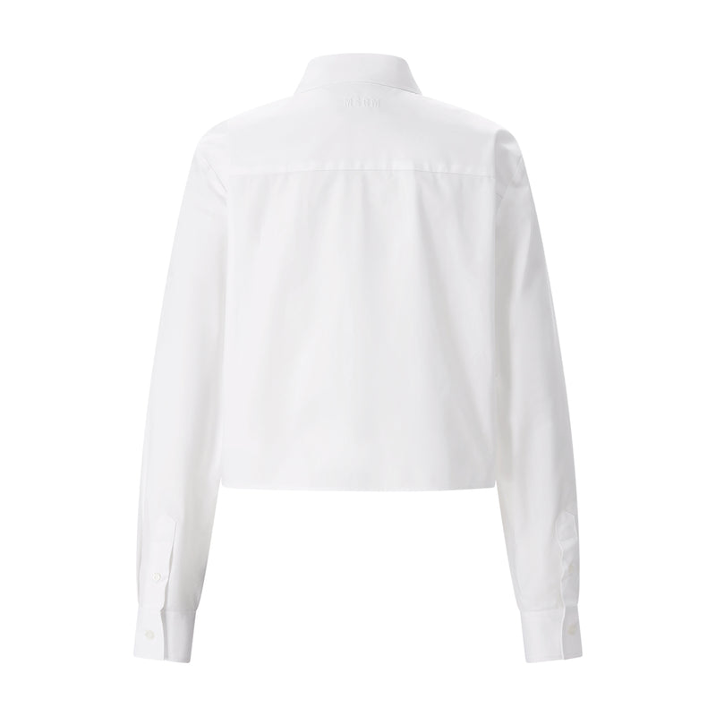 MSGM Cropped Hemdbluse Damen