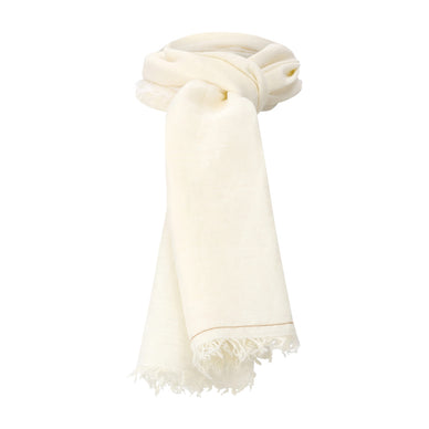 Tuch aus Leinen-Baumwoll-Mix One Size / Rosa