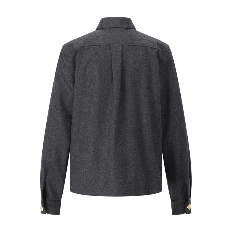 Fabiana Filippi Hemdbluse aus Merinowolle Damen