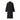 Wollmantel mit Strick 38 / Schwarz