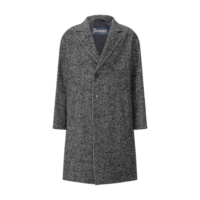 Herno Mantel mit Fischgrätenmuster Herren