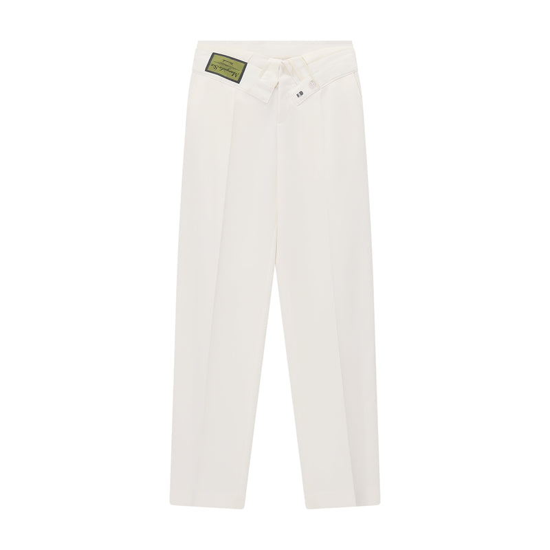 Stoffhose aus Woll-Mix 42 / Creme