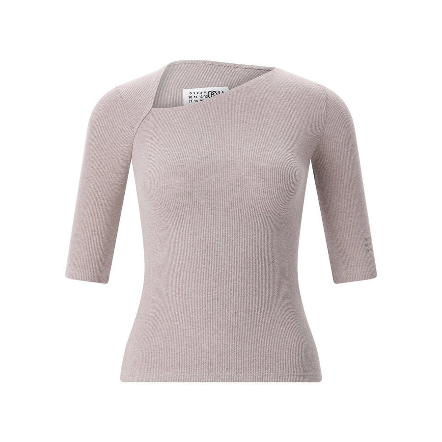 MM6 Maison Margiela T-Shirt aus Baumwolle & Schurwolle Damen