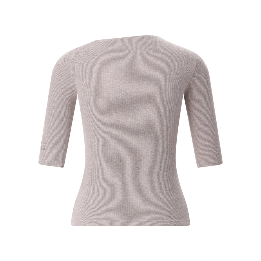 MM6 Maison Margiela T-Shirt aus Baumwolle & Schurwolle Damen