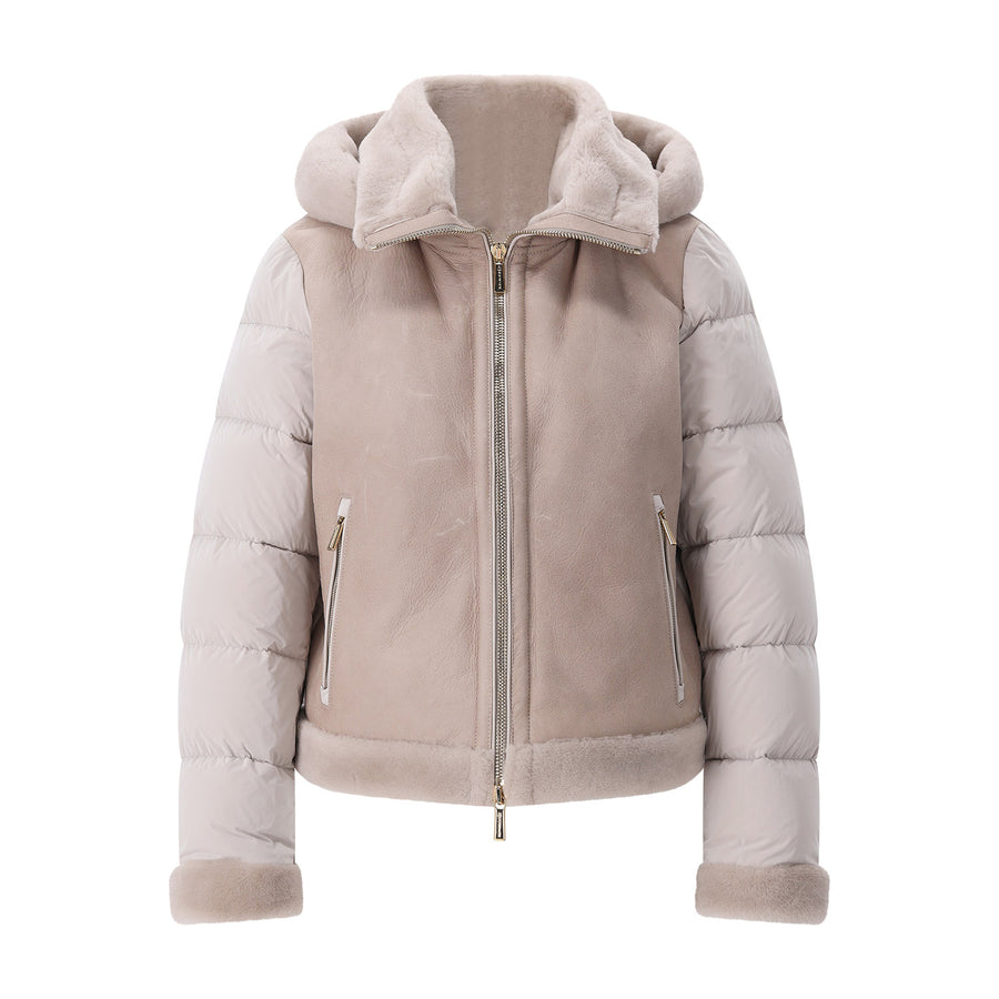 Jacke Shana aus Leder 42 / Beige