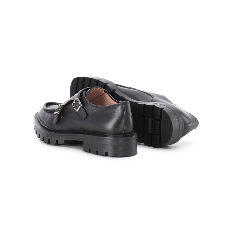 Santoni Monk Feint aus Leder Damen