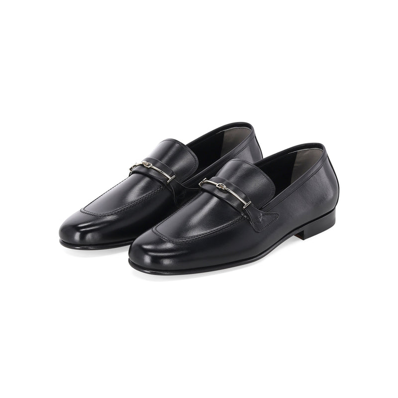 Loafers aus Kalbsleder 45 / Schwarz
