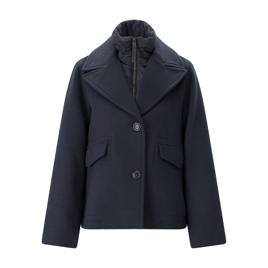 Jacke Melton Wool 2 in 1 aus Woll-Mix L / Navy