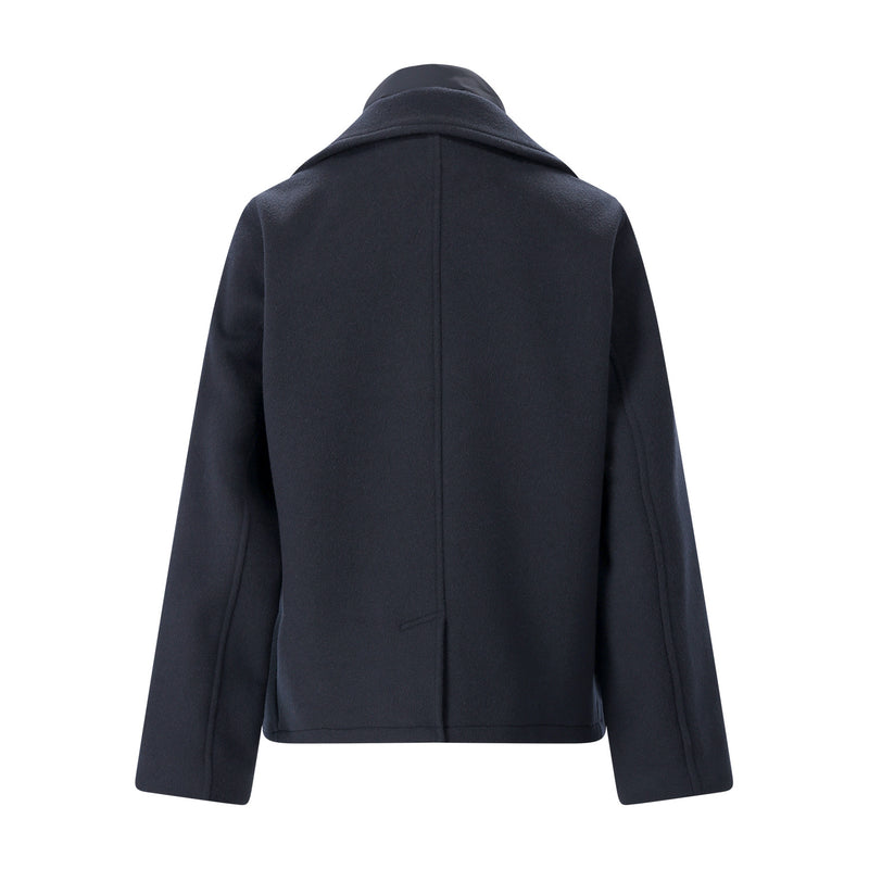 Jacke Melton Wool 2 in 1 aus Woll-Mix L / Navy